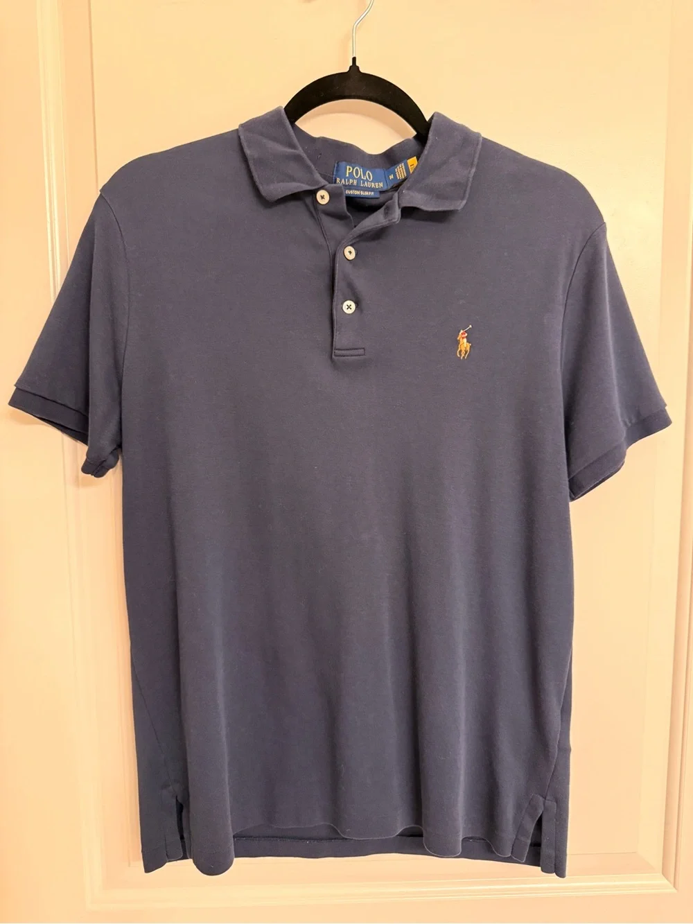 Ralph Lauren Blue T-Shirt Size M – Custom Slim Fit – 100% Authentic
